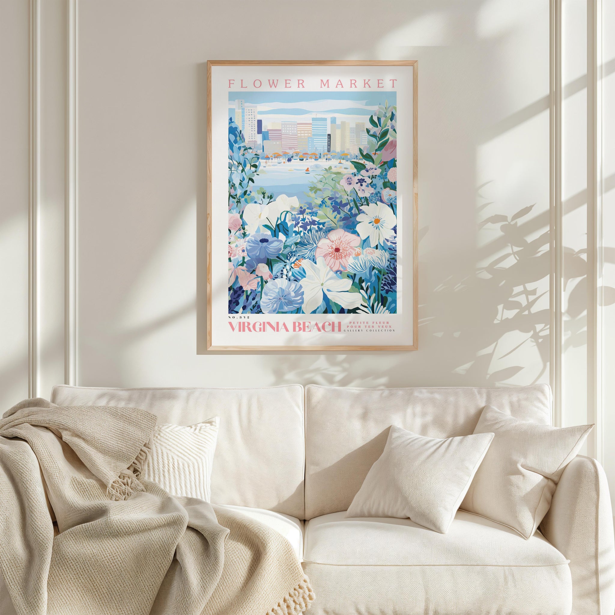 Virginia Beach Flower Market Poster