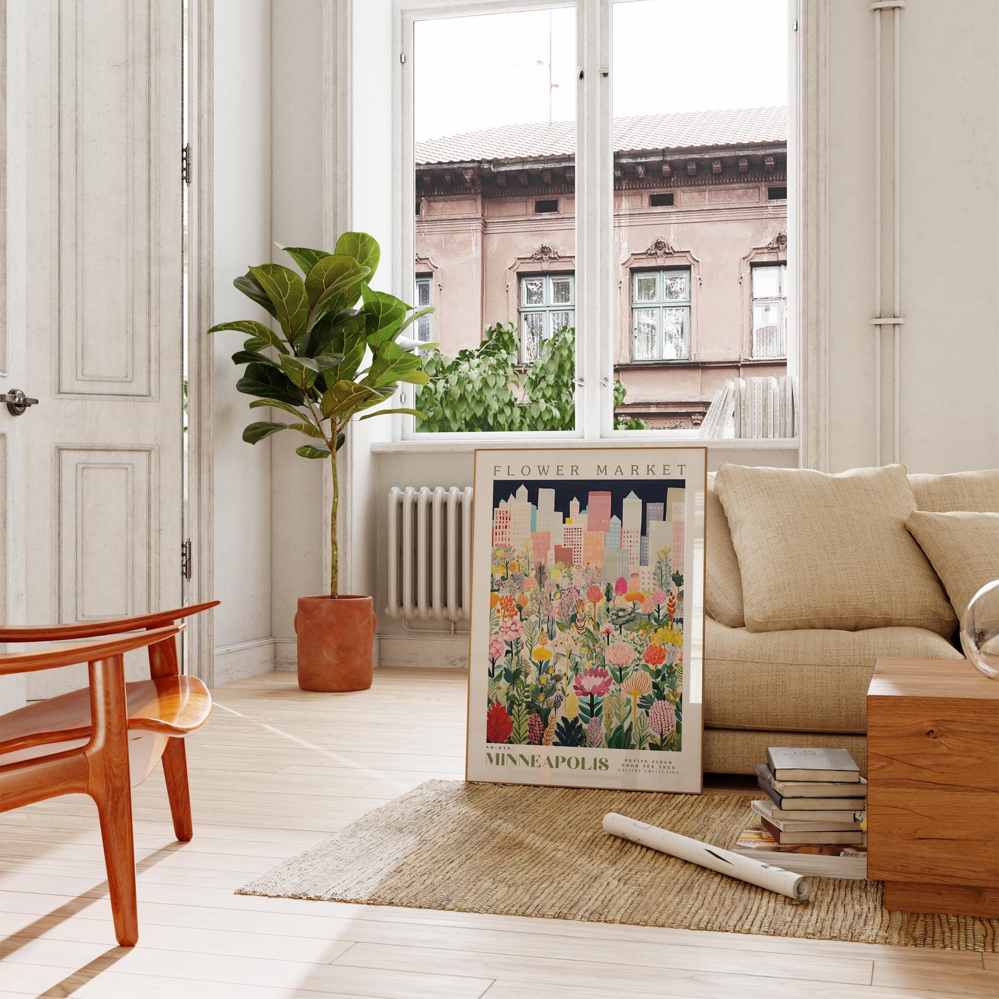 Minneapolis Flower Market Poster