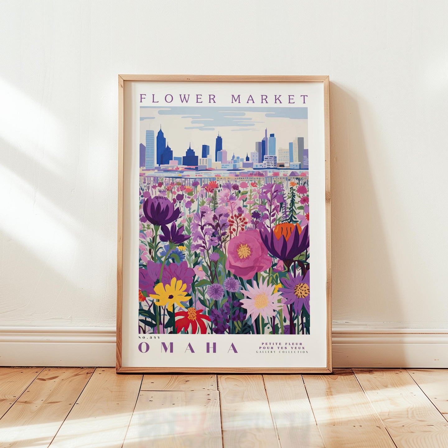 Omaha Flower Market Poster
