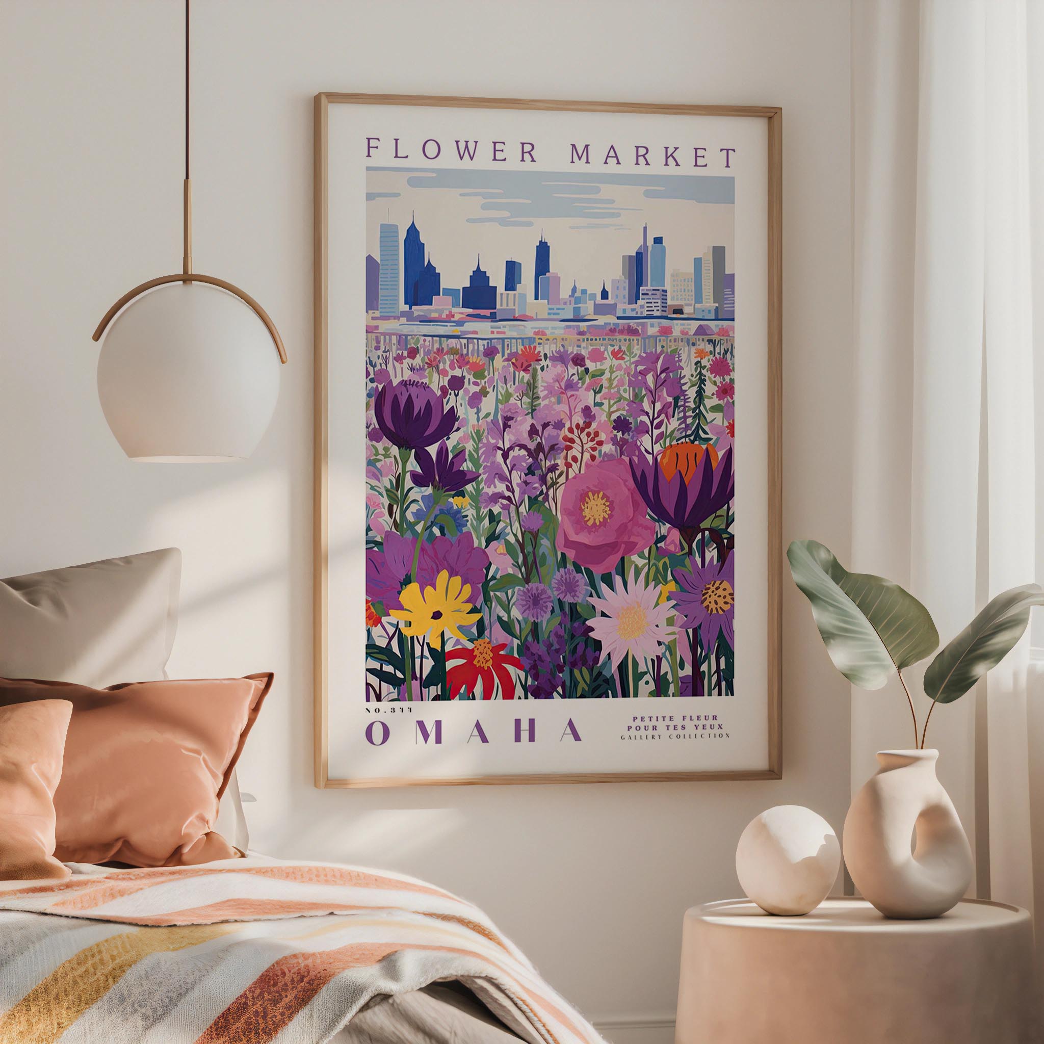 Omaha Flower Market Poster