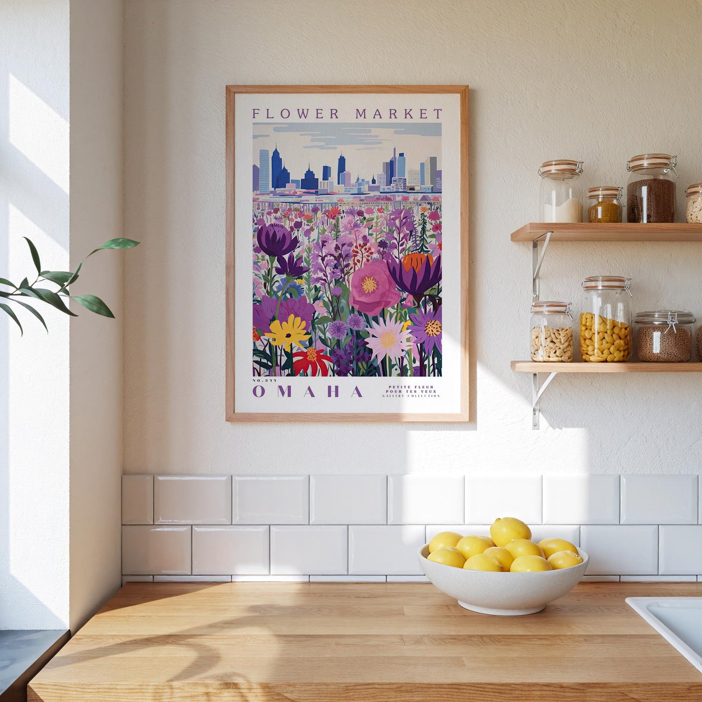 Omaha Flower Market Poster