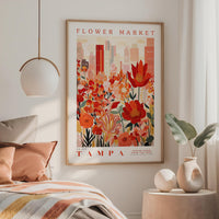 Tampa Flower Market Poster