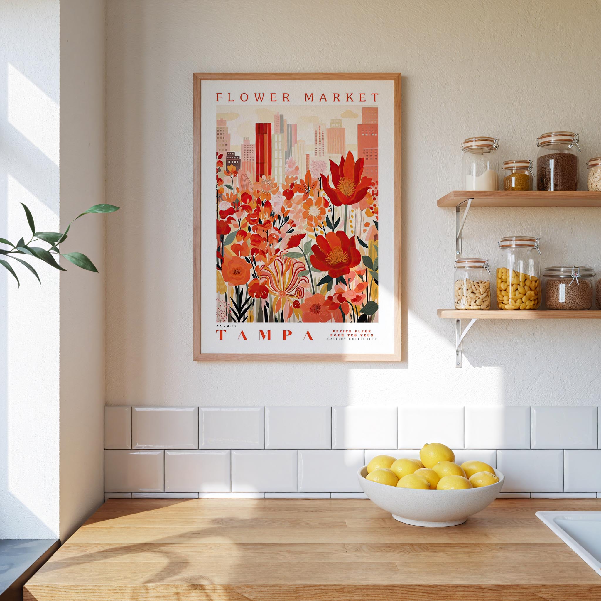 Tampa Flower Market Poster