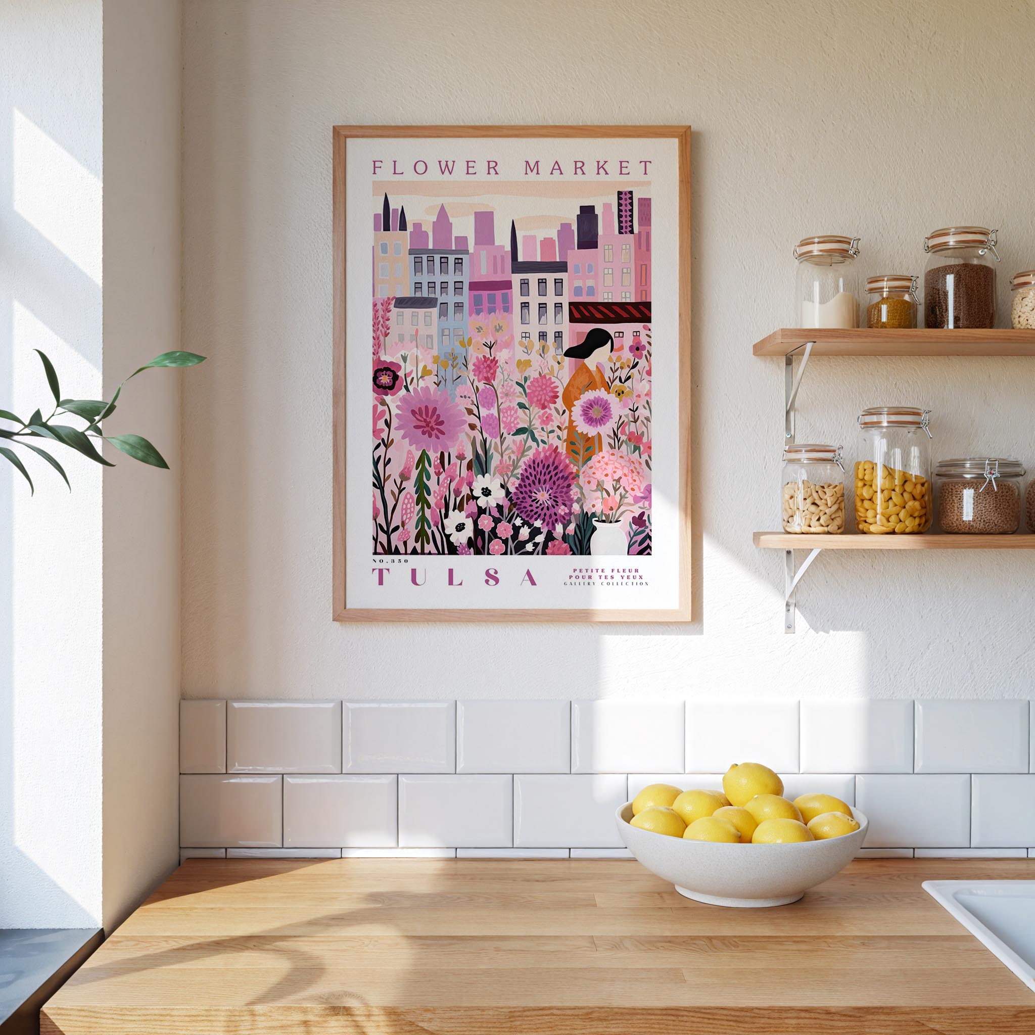 Tulsa Flower Market Poster