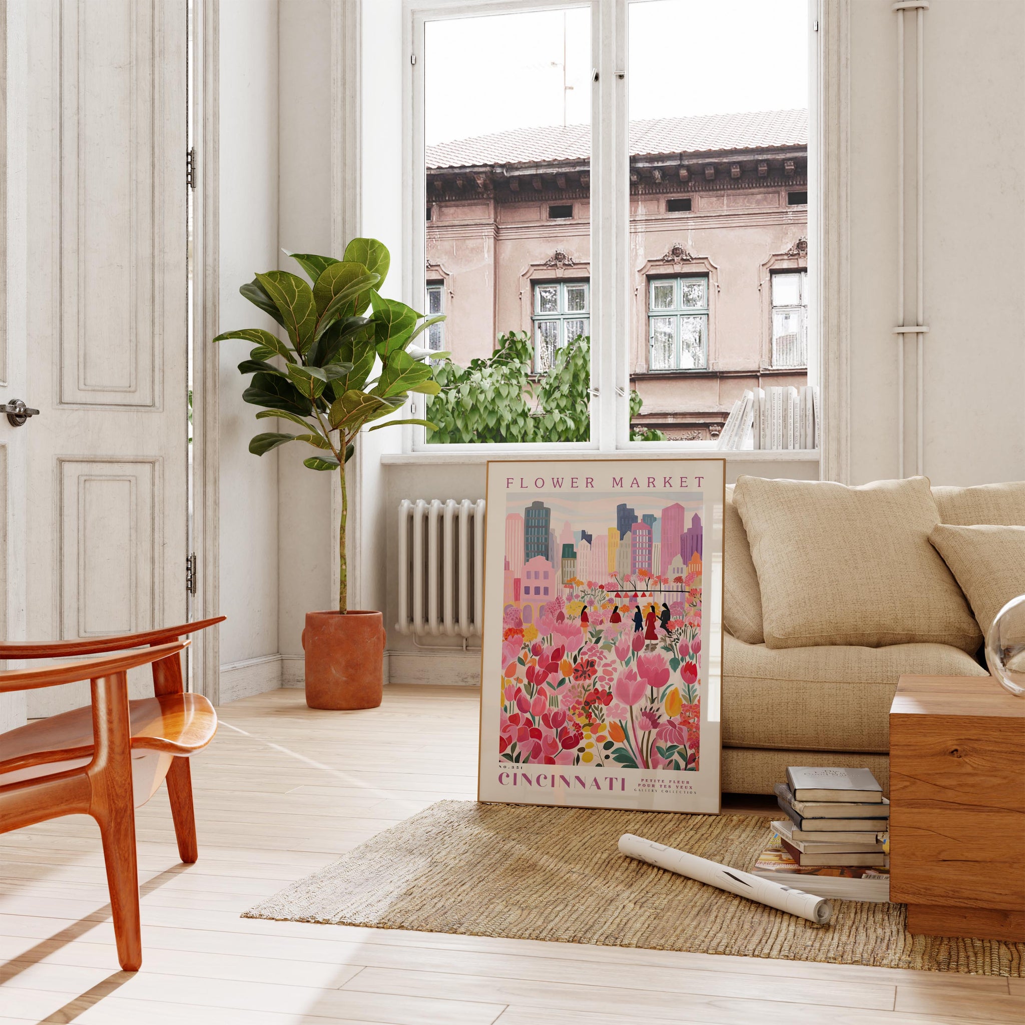 Cincinnati Flower Market Poster