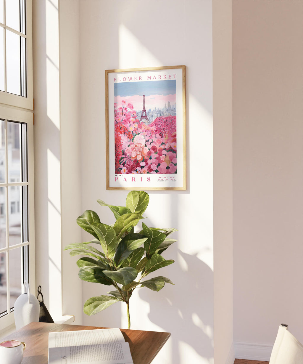 Paris Flower Poster