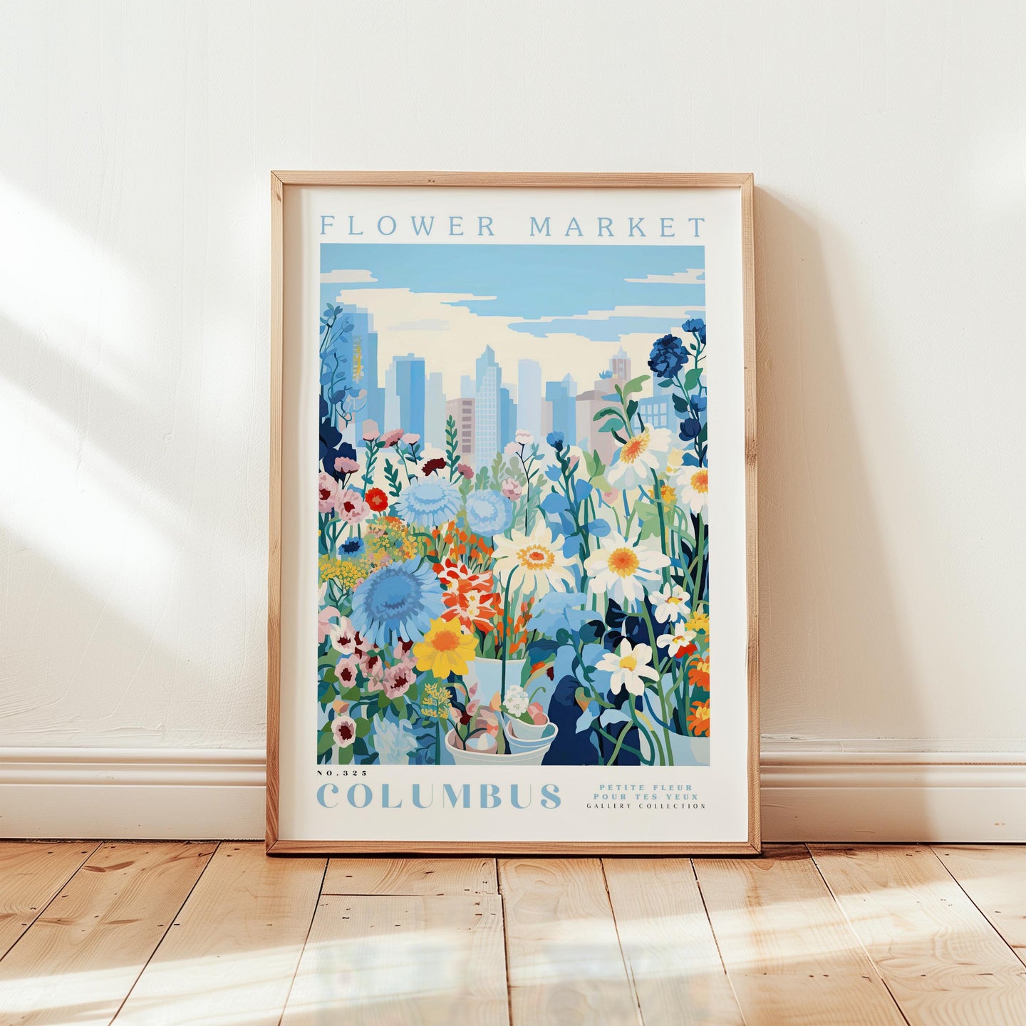 Columbus Flower Market Poster