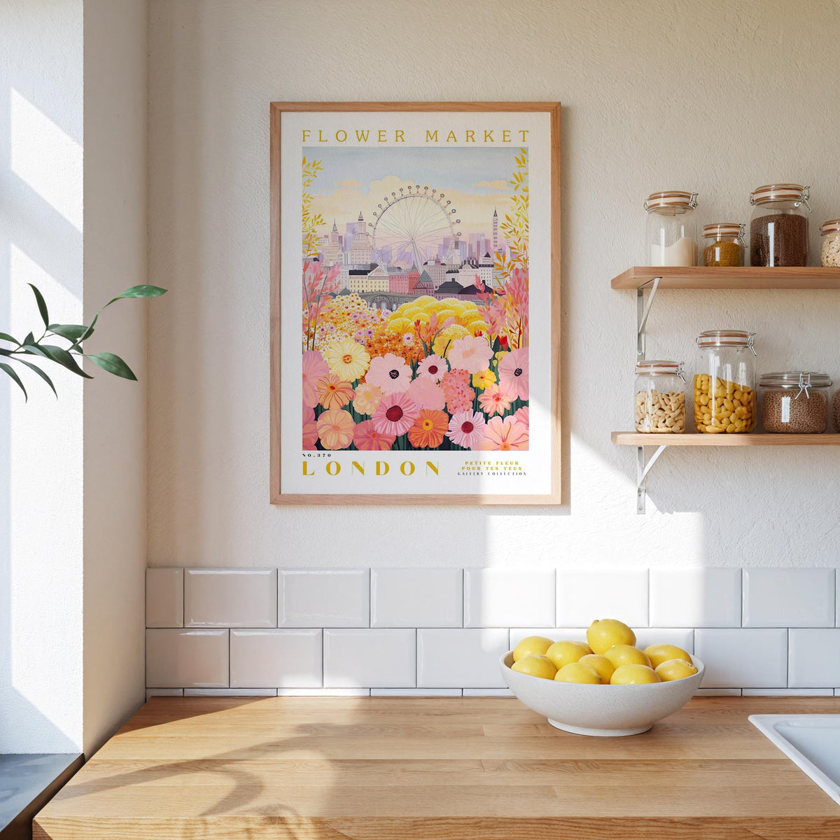London Flower Poster