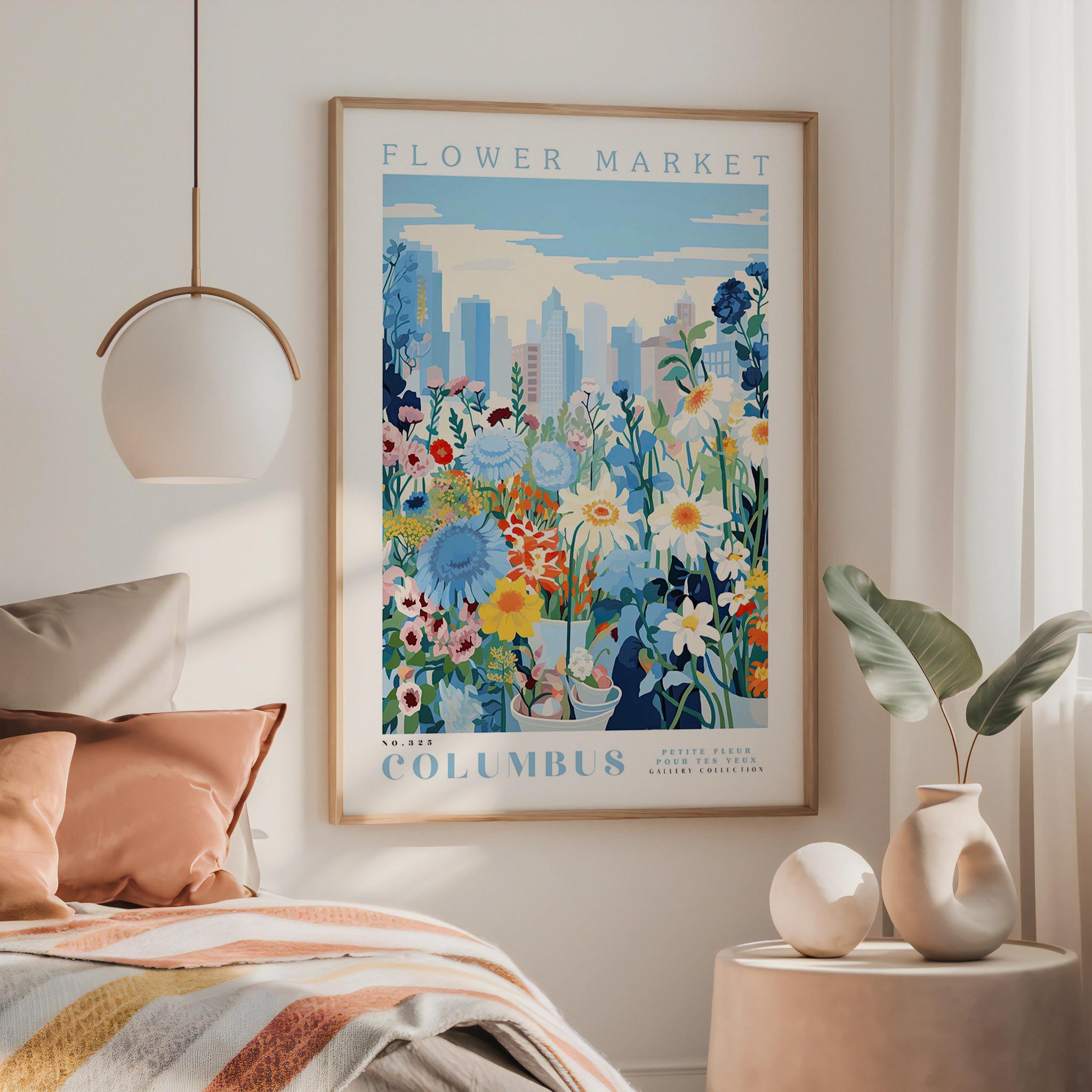 Columbus Flower Market Poster