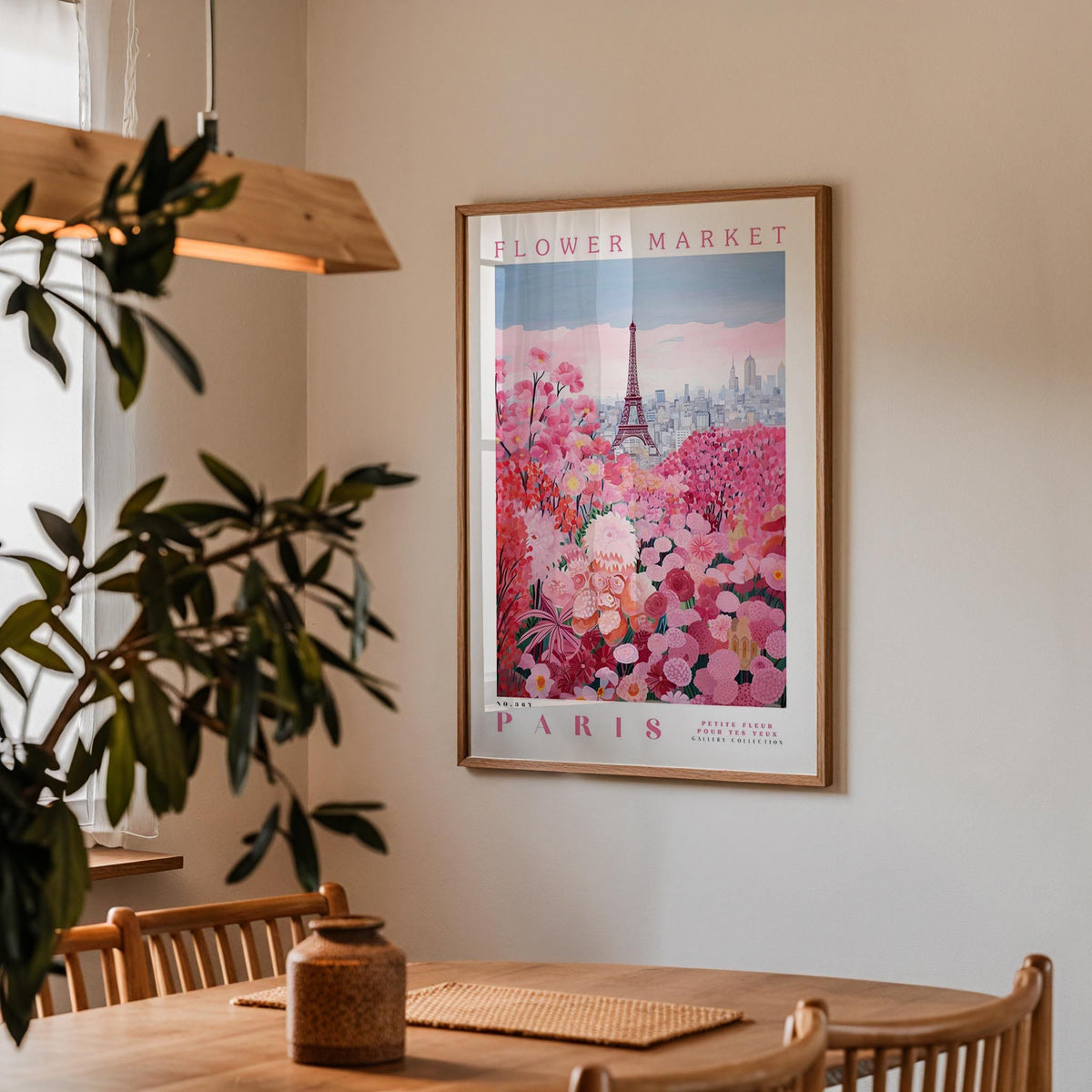 Paris Flower Poster