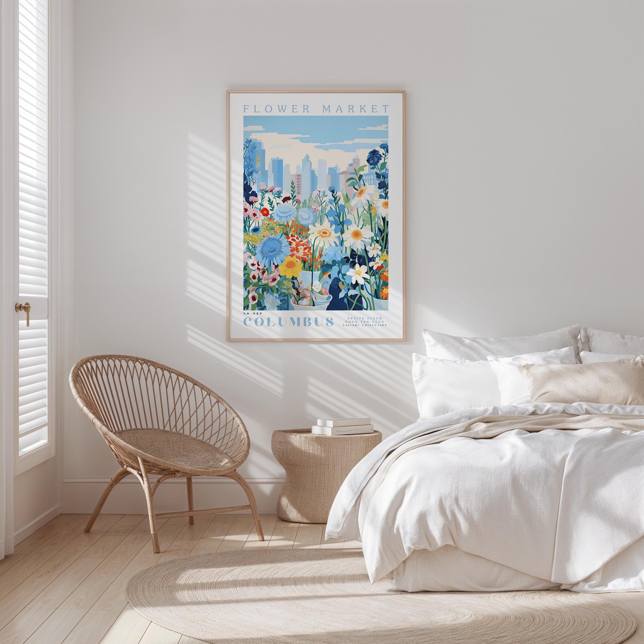 Columbus Flower Market Poster
