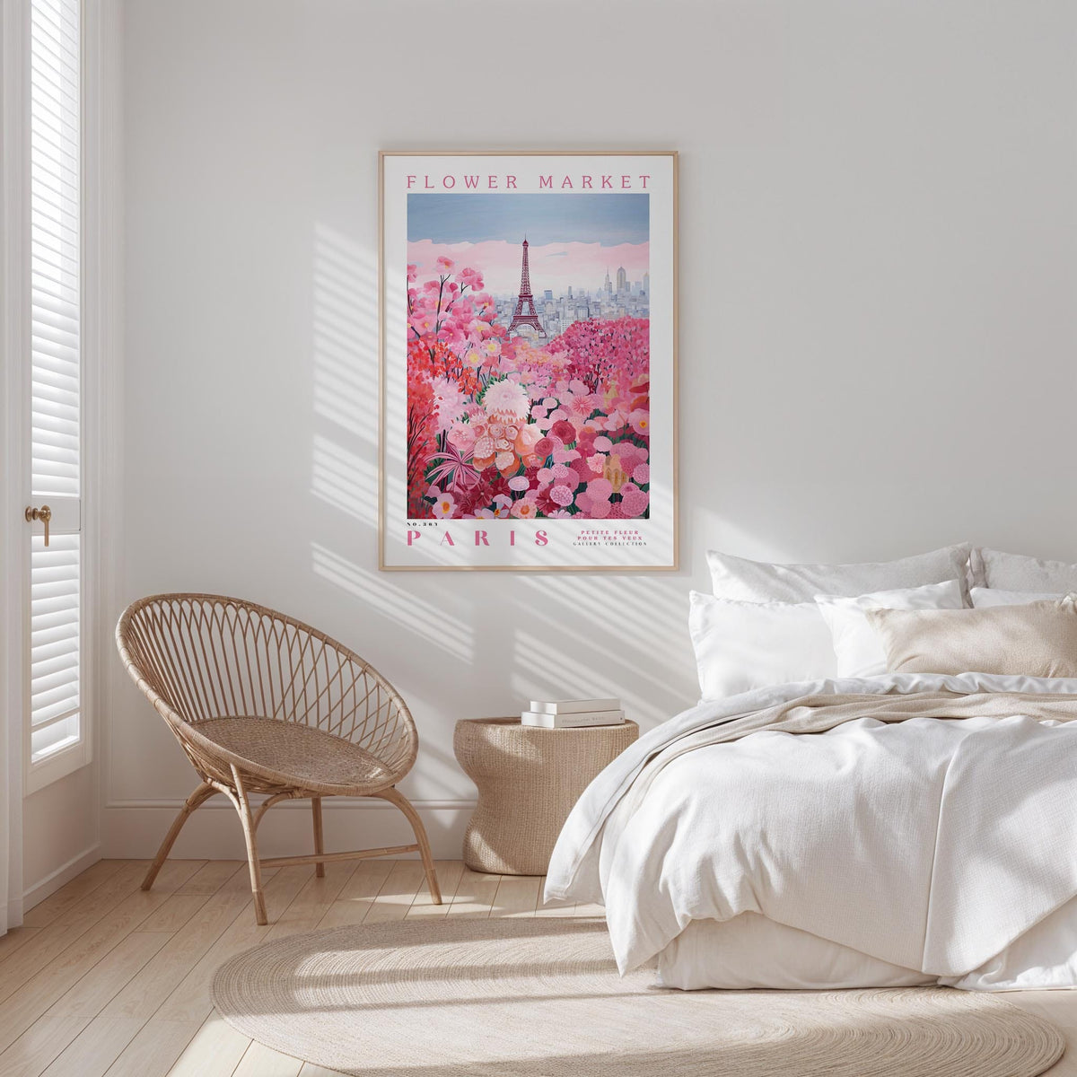 Paris Flower Poster