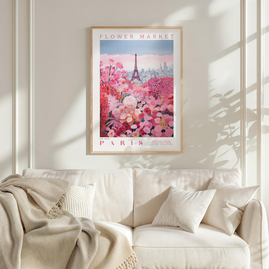 Paris Flower Poster