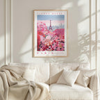 Paris Flower Poster
