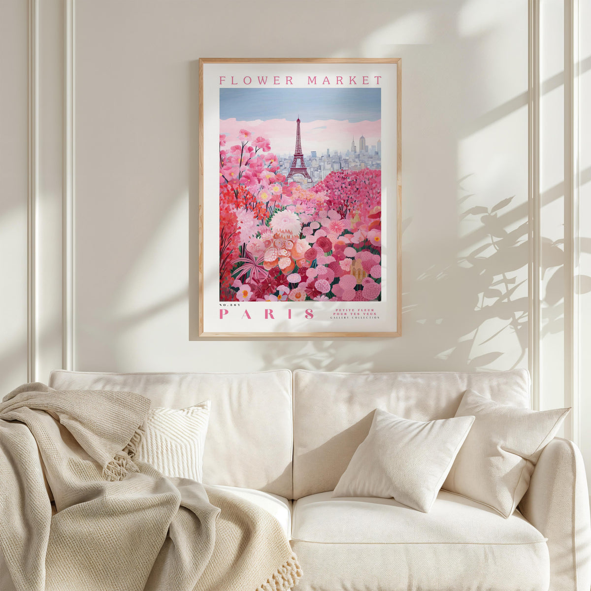 Paris Flower Poster