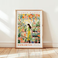 Sacramento Flower Market Poster