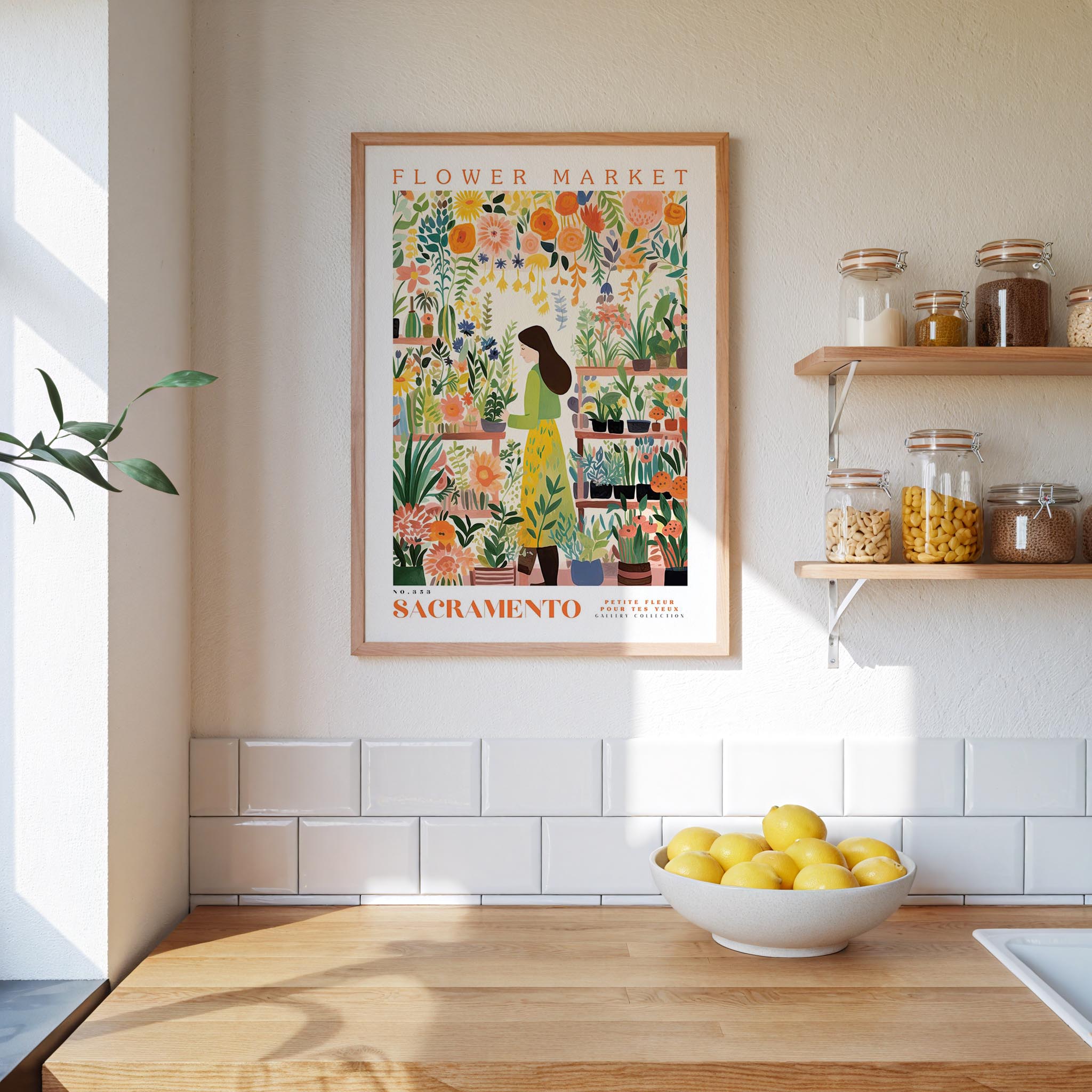 Sacramento Flower Market Poster
