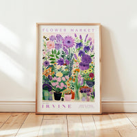 Irvine Flower Market Poster
