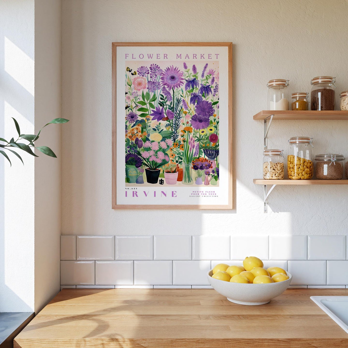 Irvine Flower Market Poster