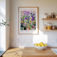 Irvine Flower Market Poster