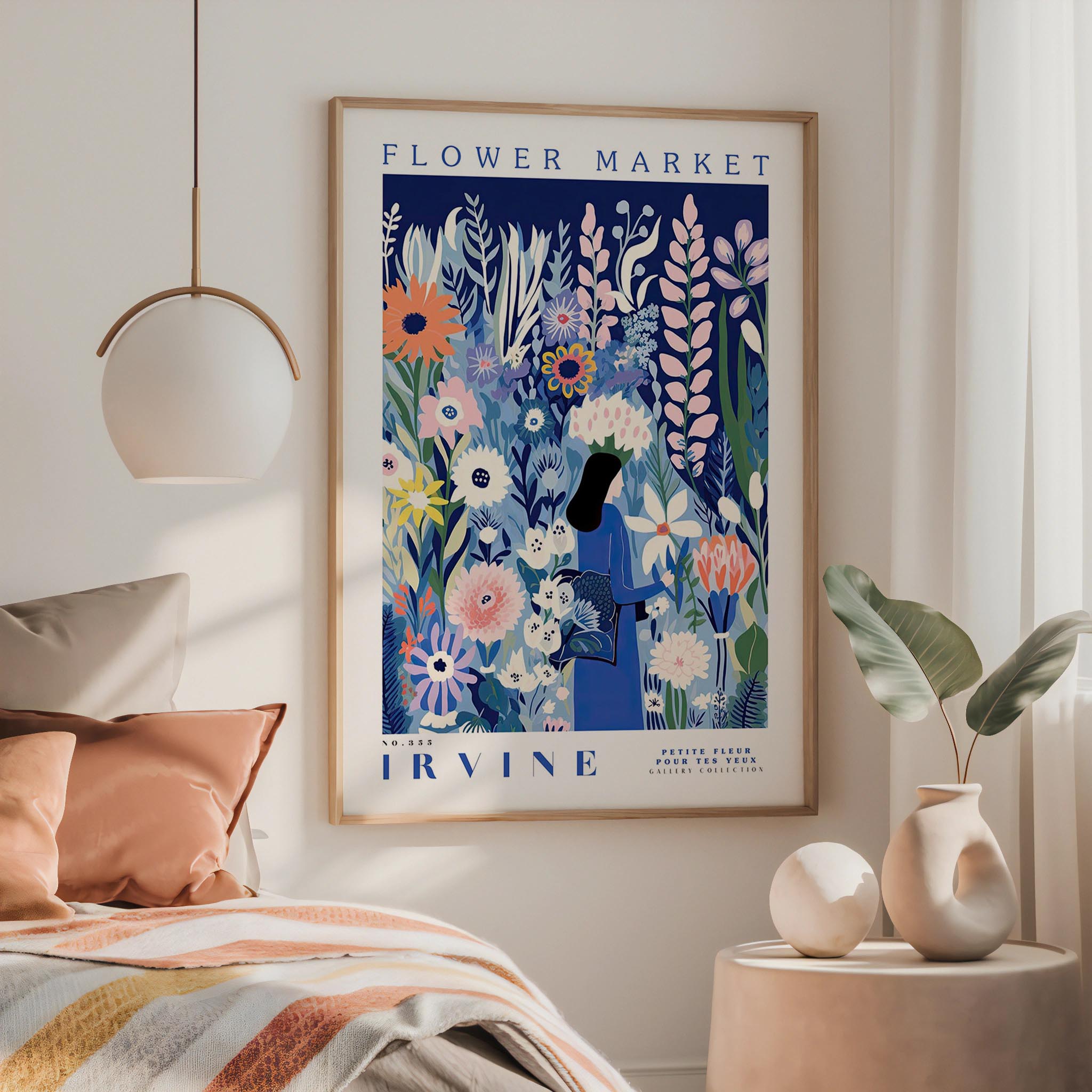Irvine Flower Market Poster