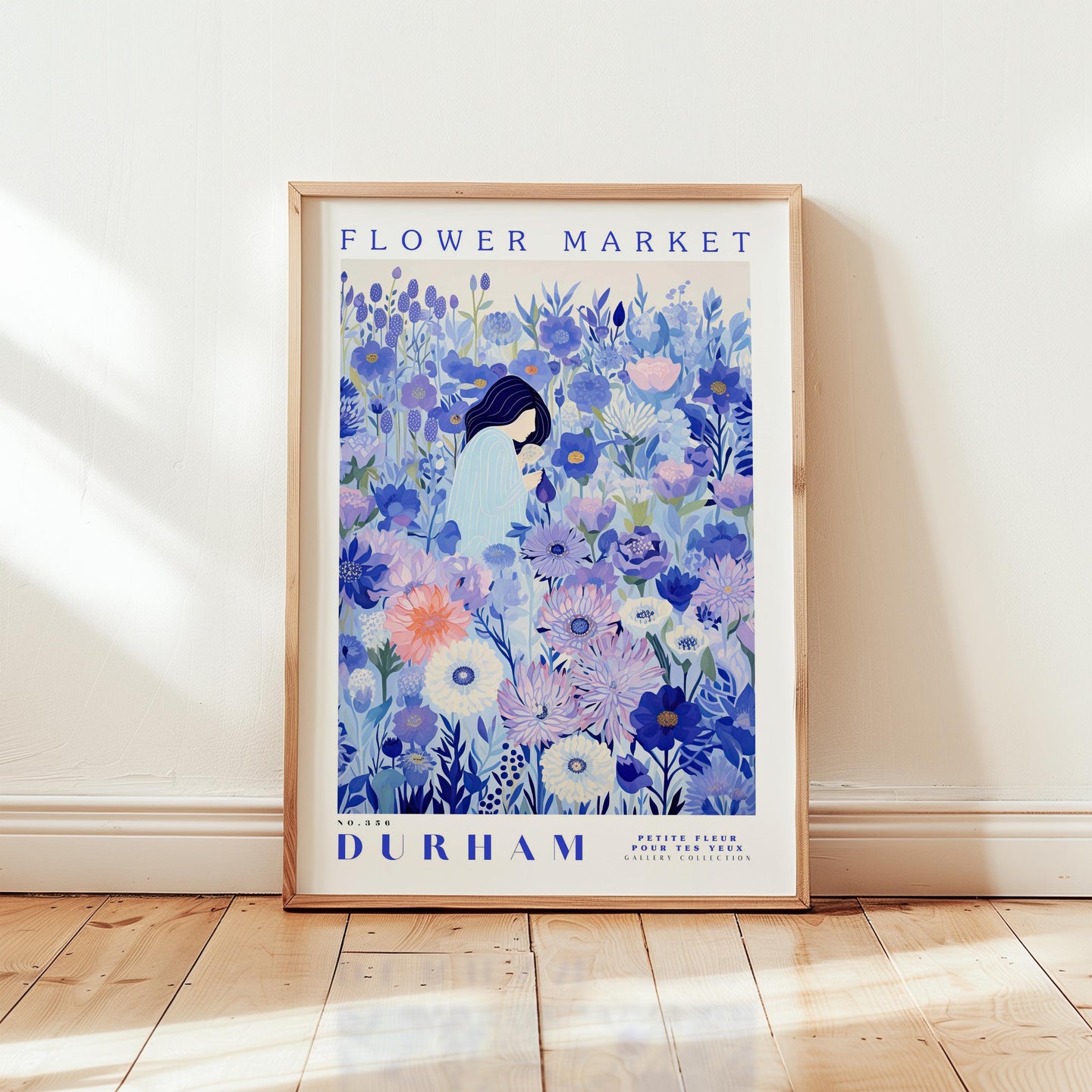 Durham Flower Market Poster