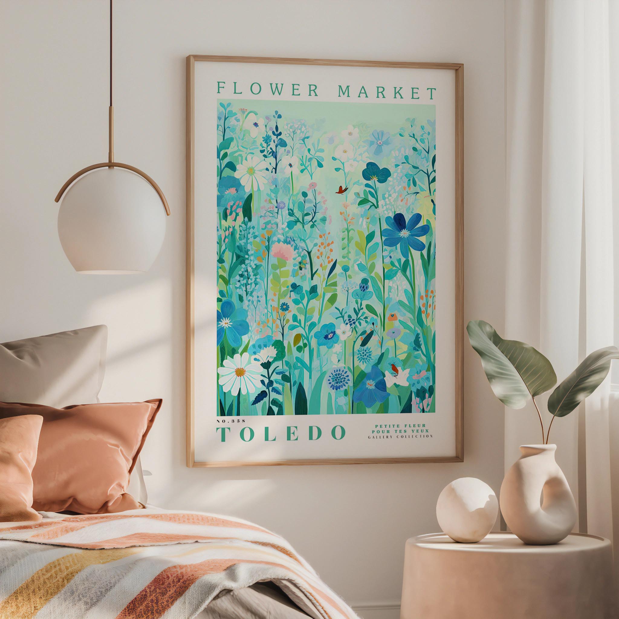 Toledo Flower Market Poster