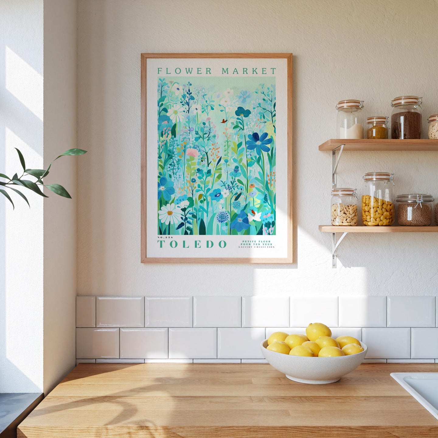 Toledo Flower Market Poster