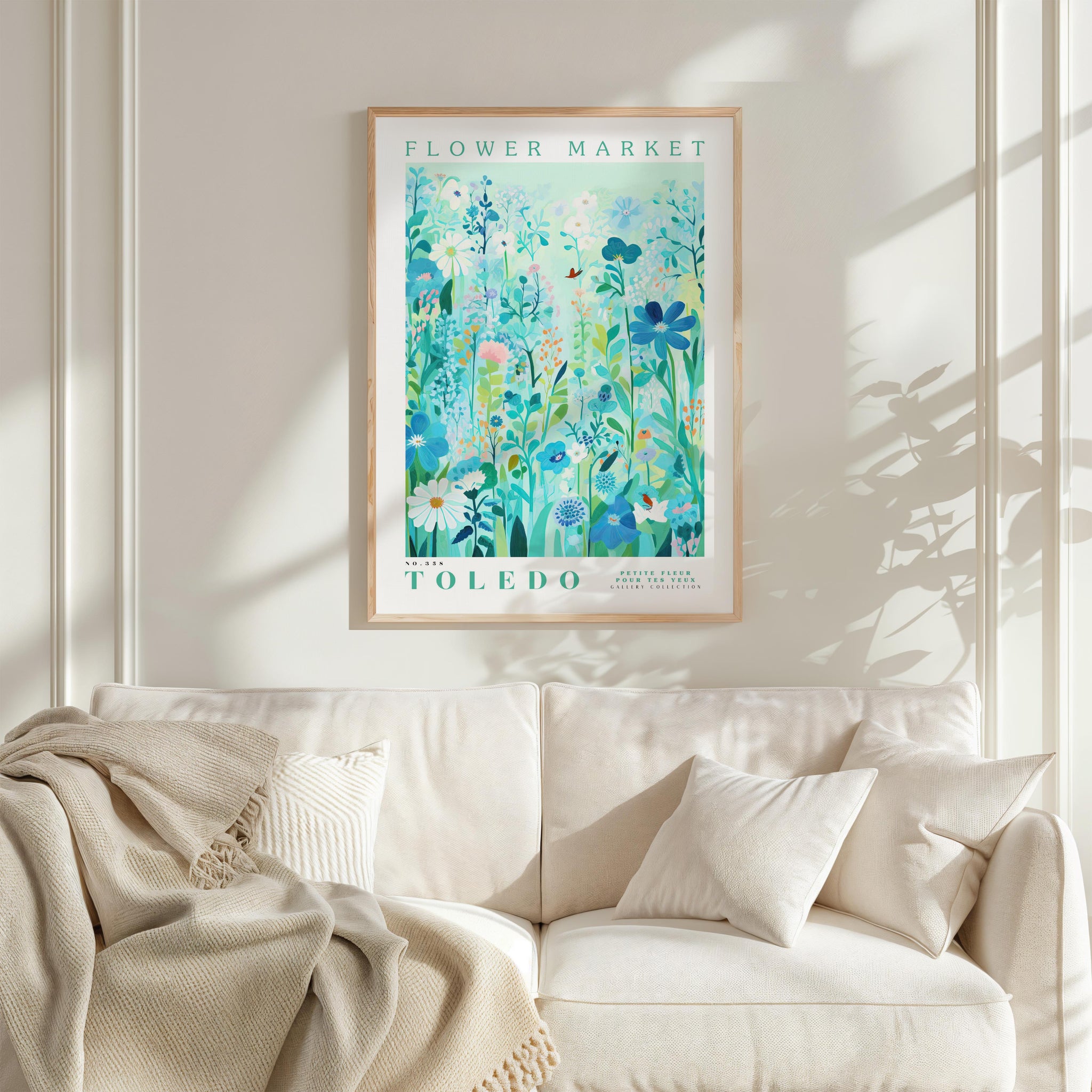 Toledo Flower Market Poster