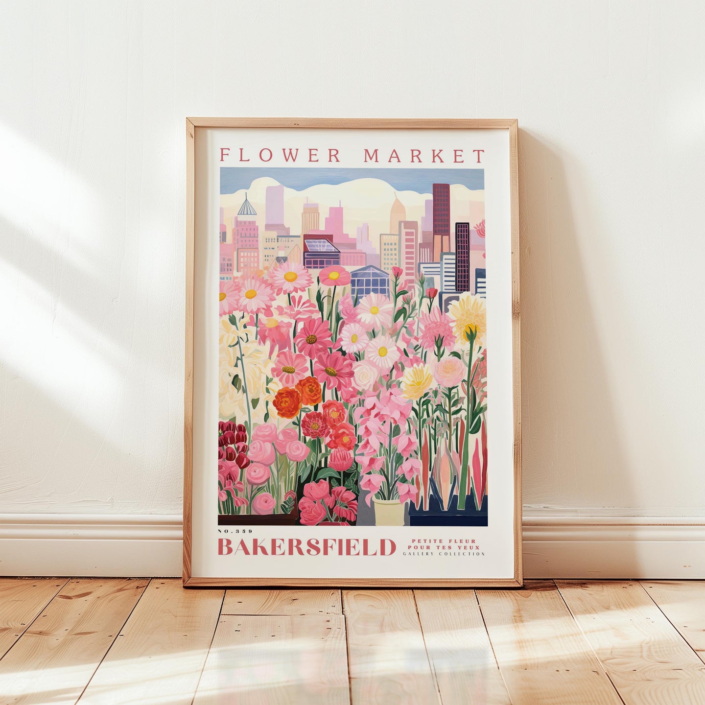 Bakersfield Flower Market Poster