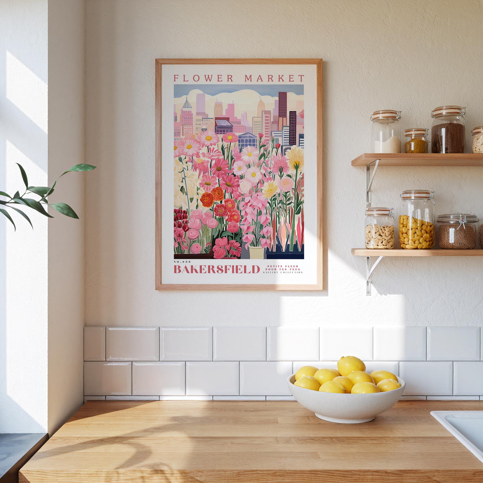 Bakersfield Flower Market Poster