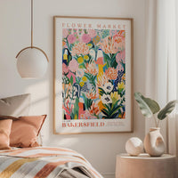 Bakersfield Flower Market Poster
