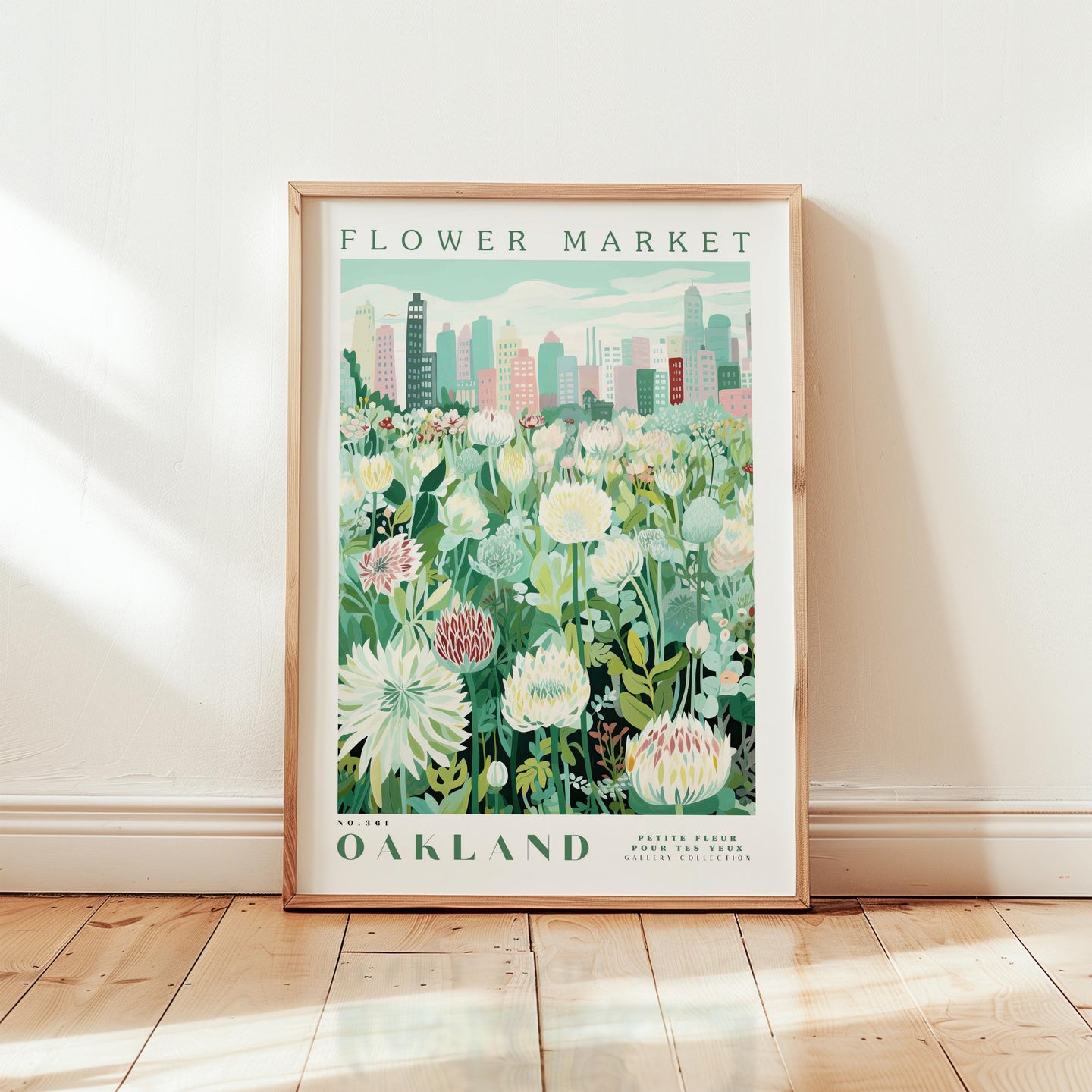 Oakland Flower Market Poster