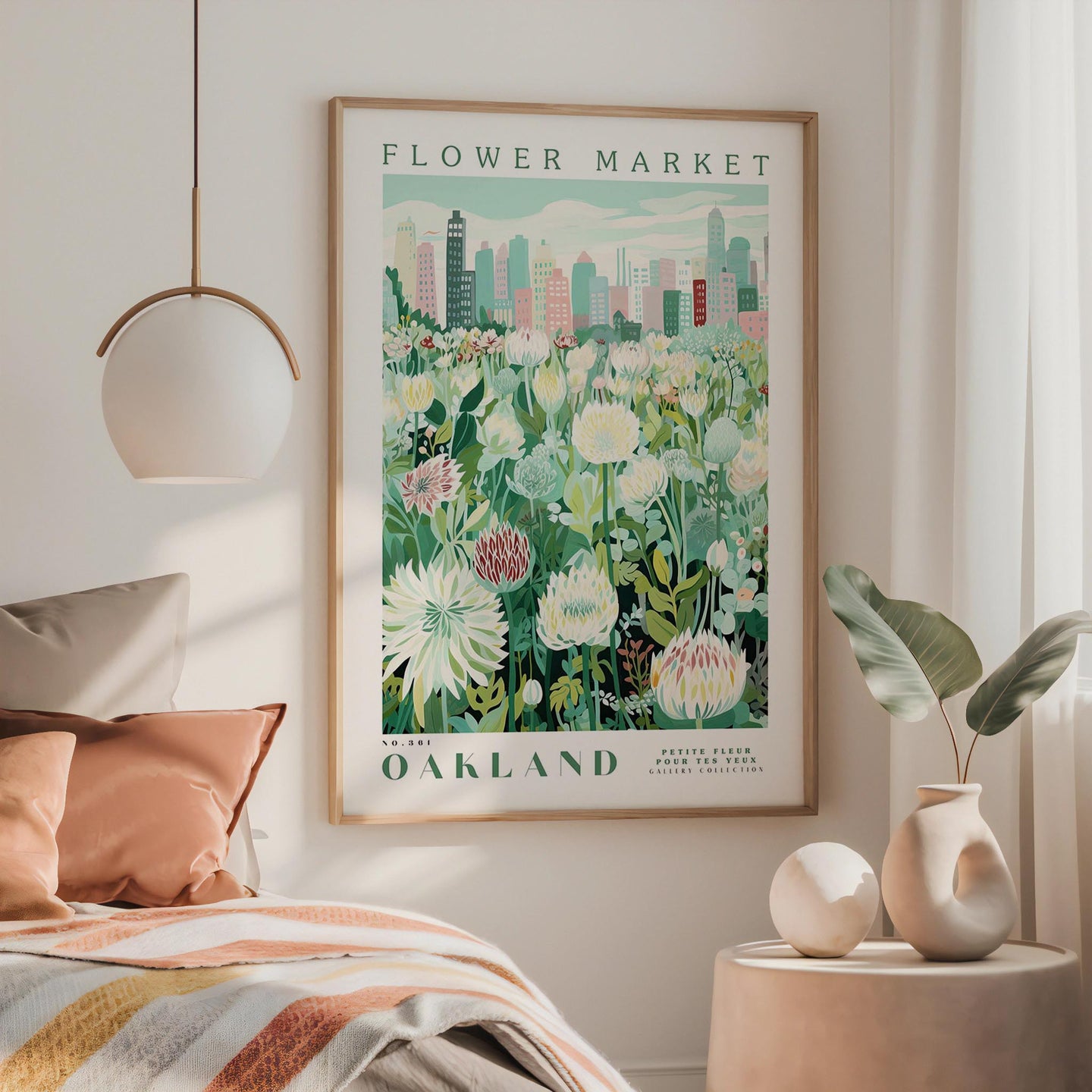 Oakland Flower Market Poster