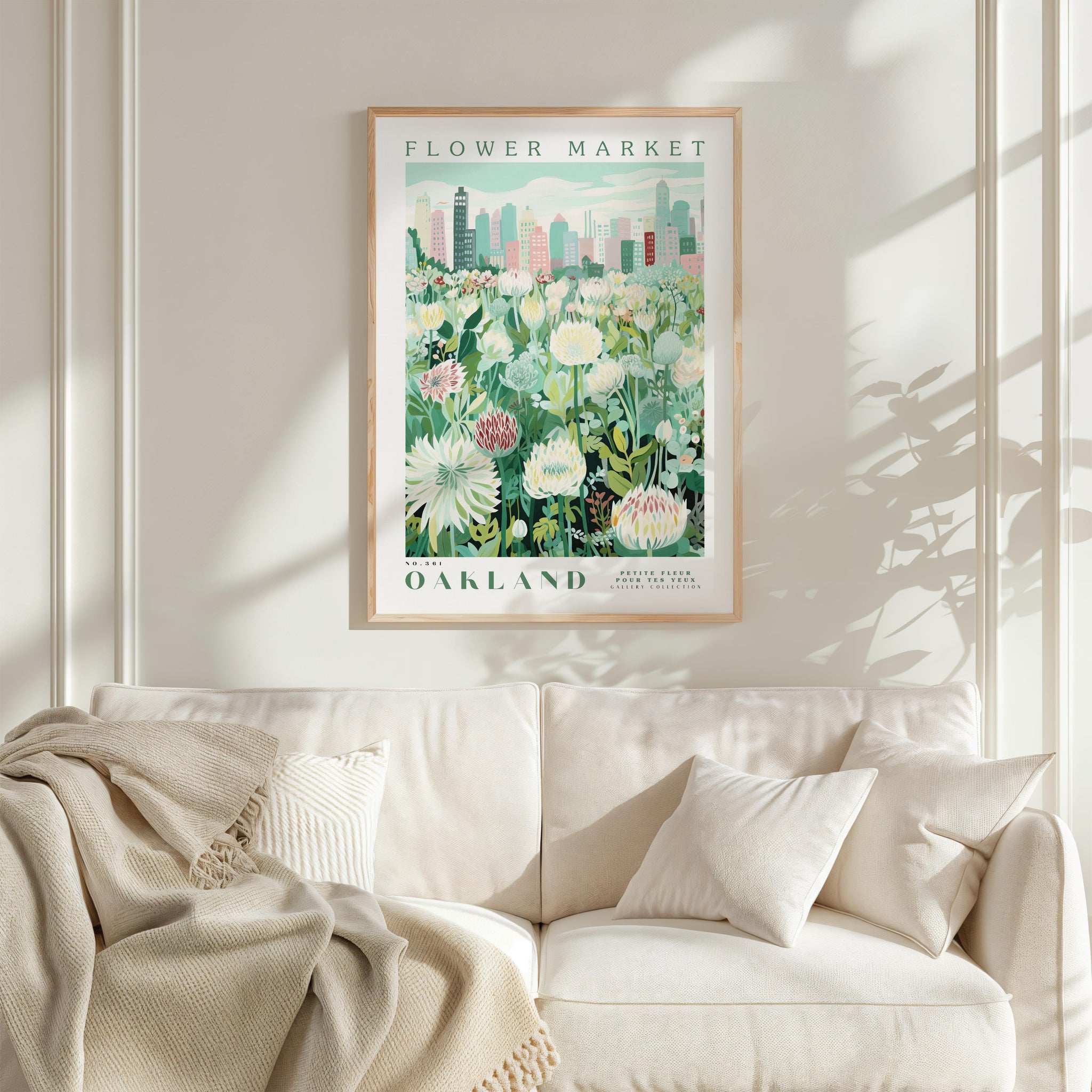 Oakland Flower Market Poster