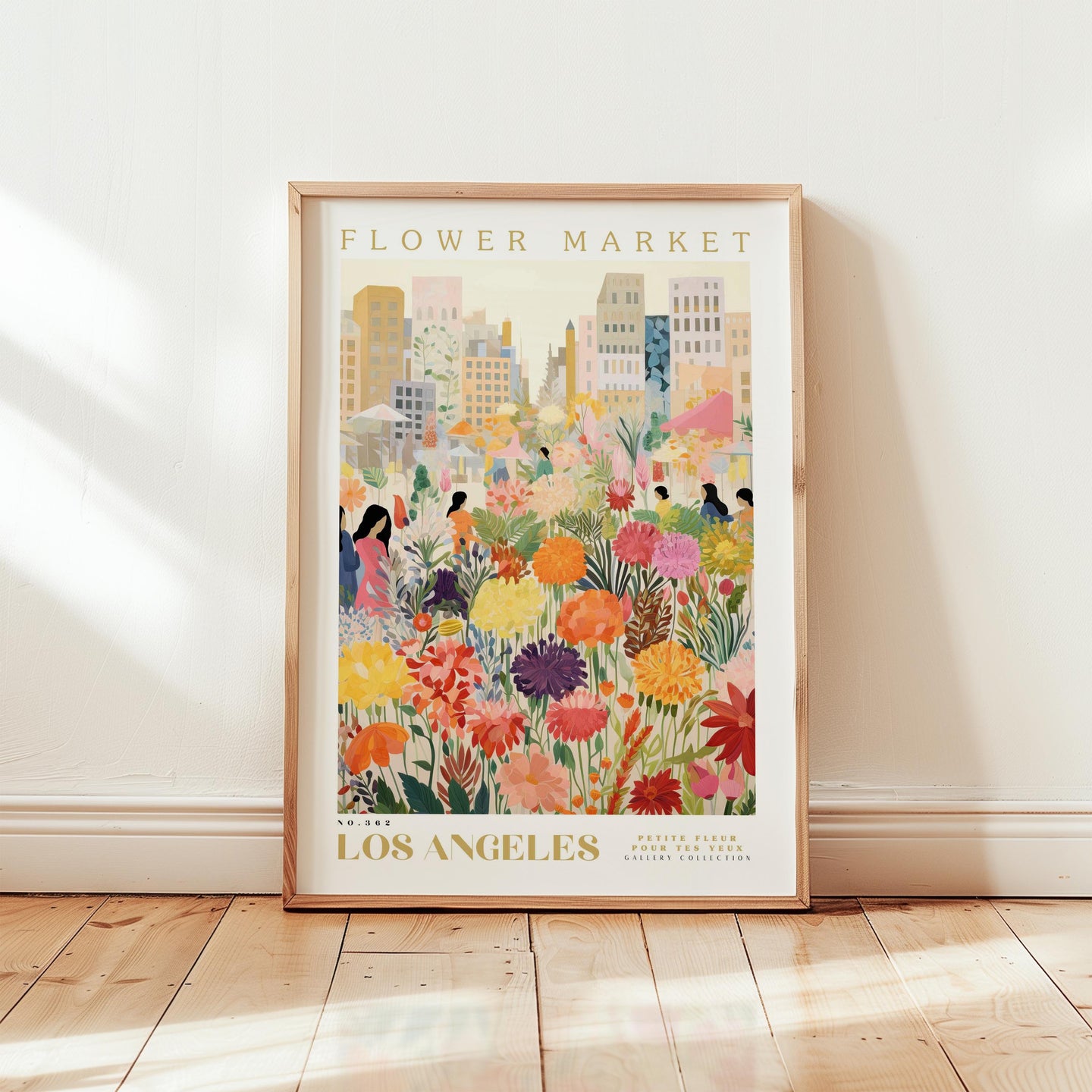 Los Angeles Flower Market Poster