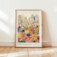 Los Angeles Flower Market Poster
