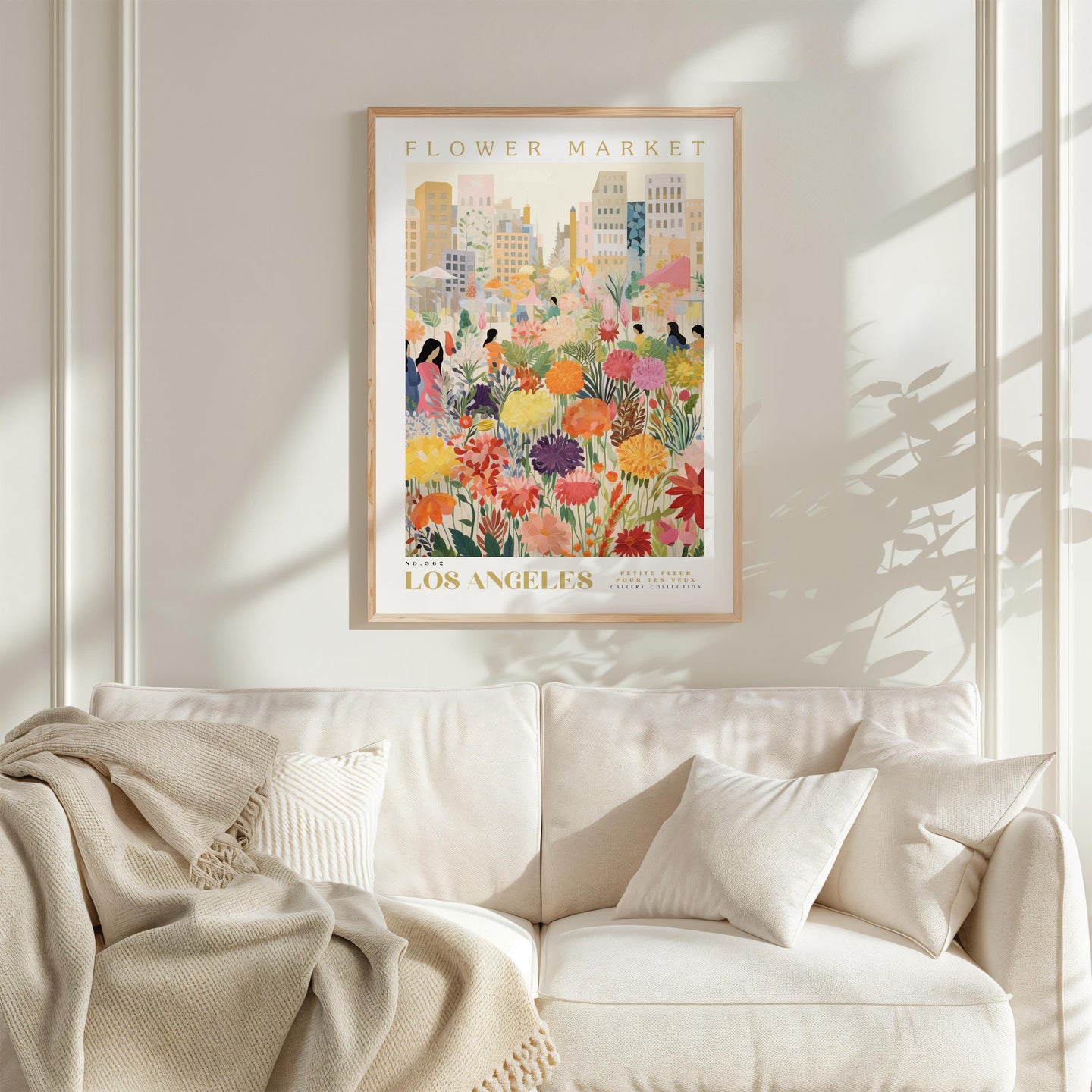 Los Angeles Flower Market Poster
