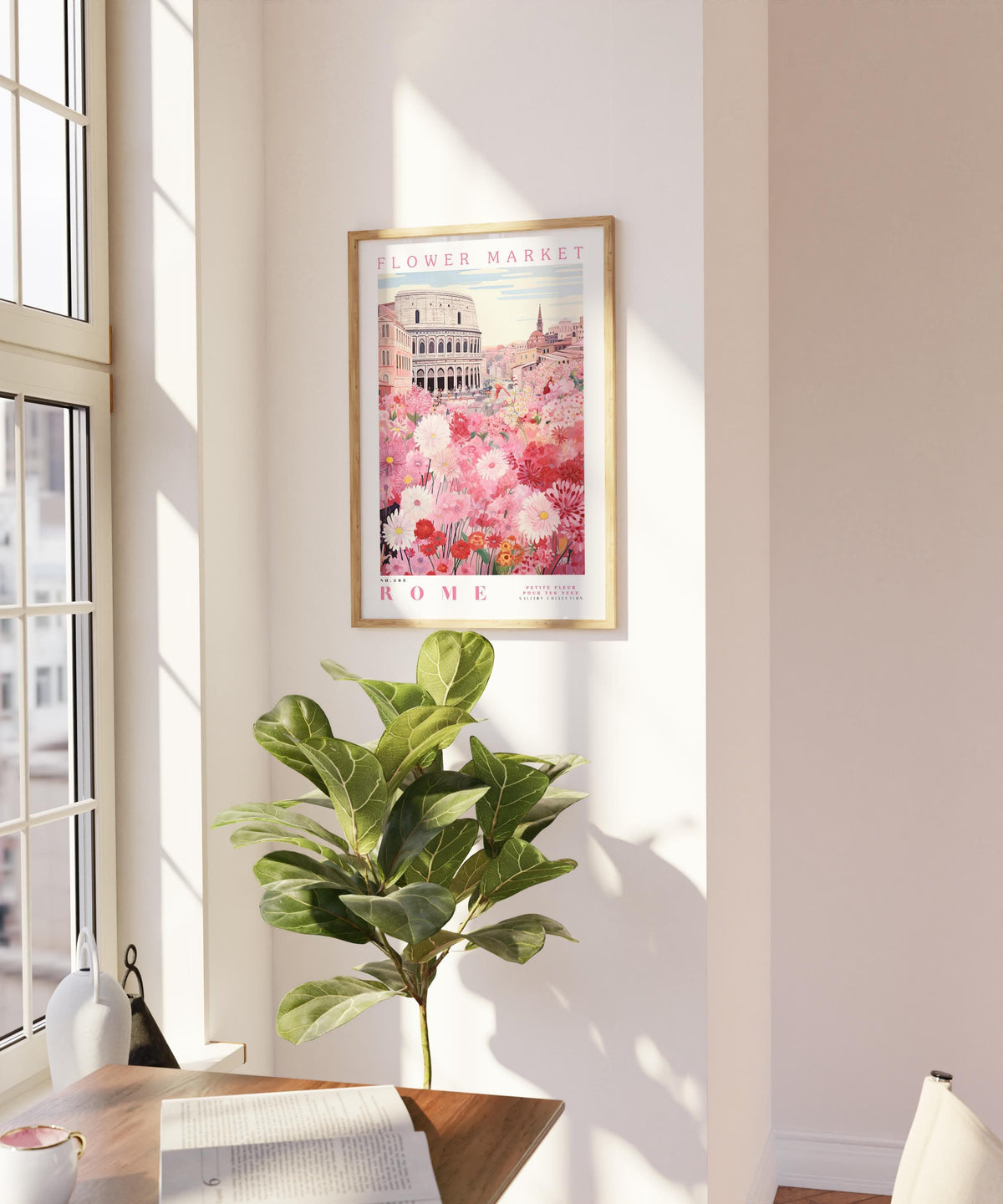 Rome Flower Poster