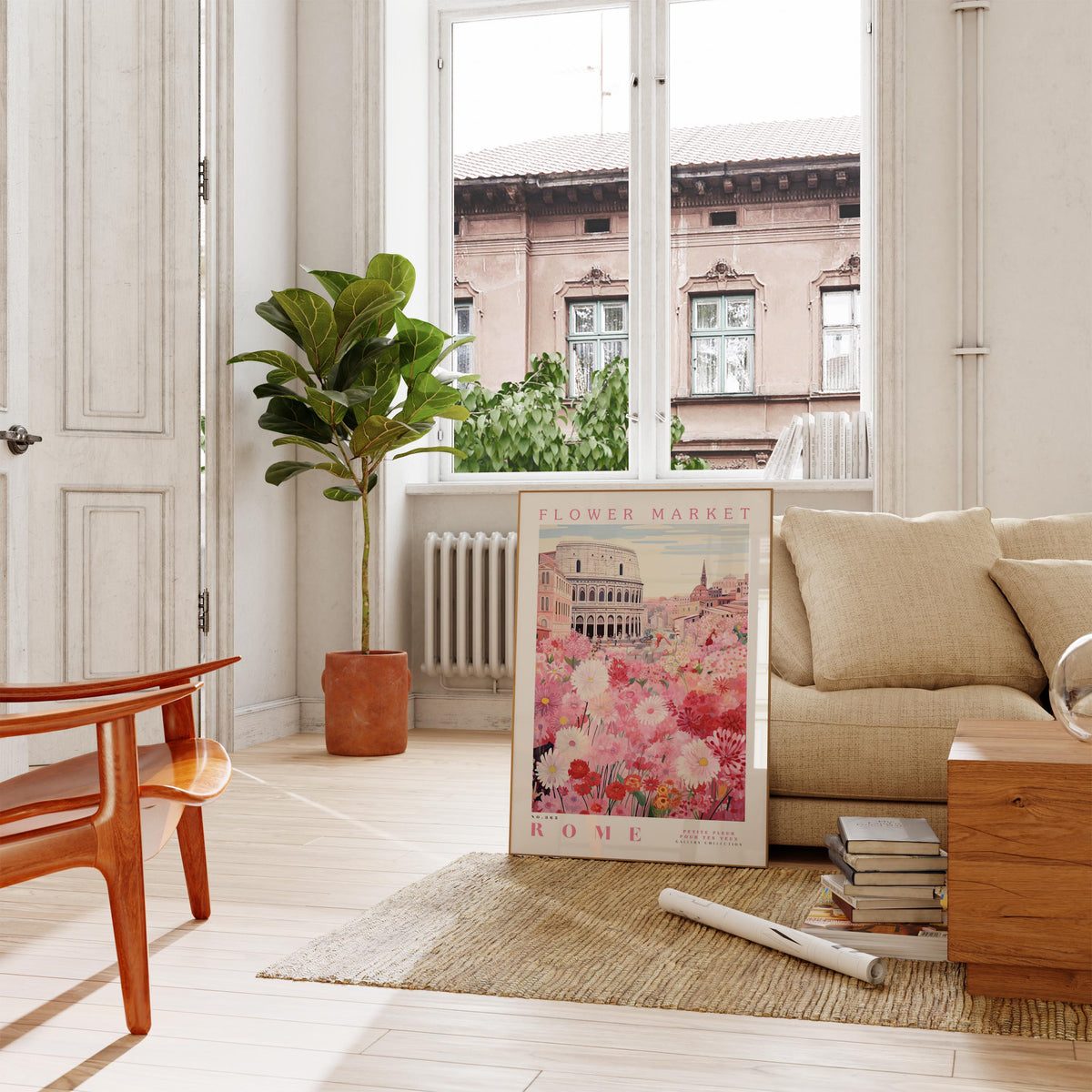 Rome Flower Poster