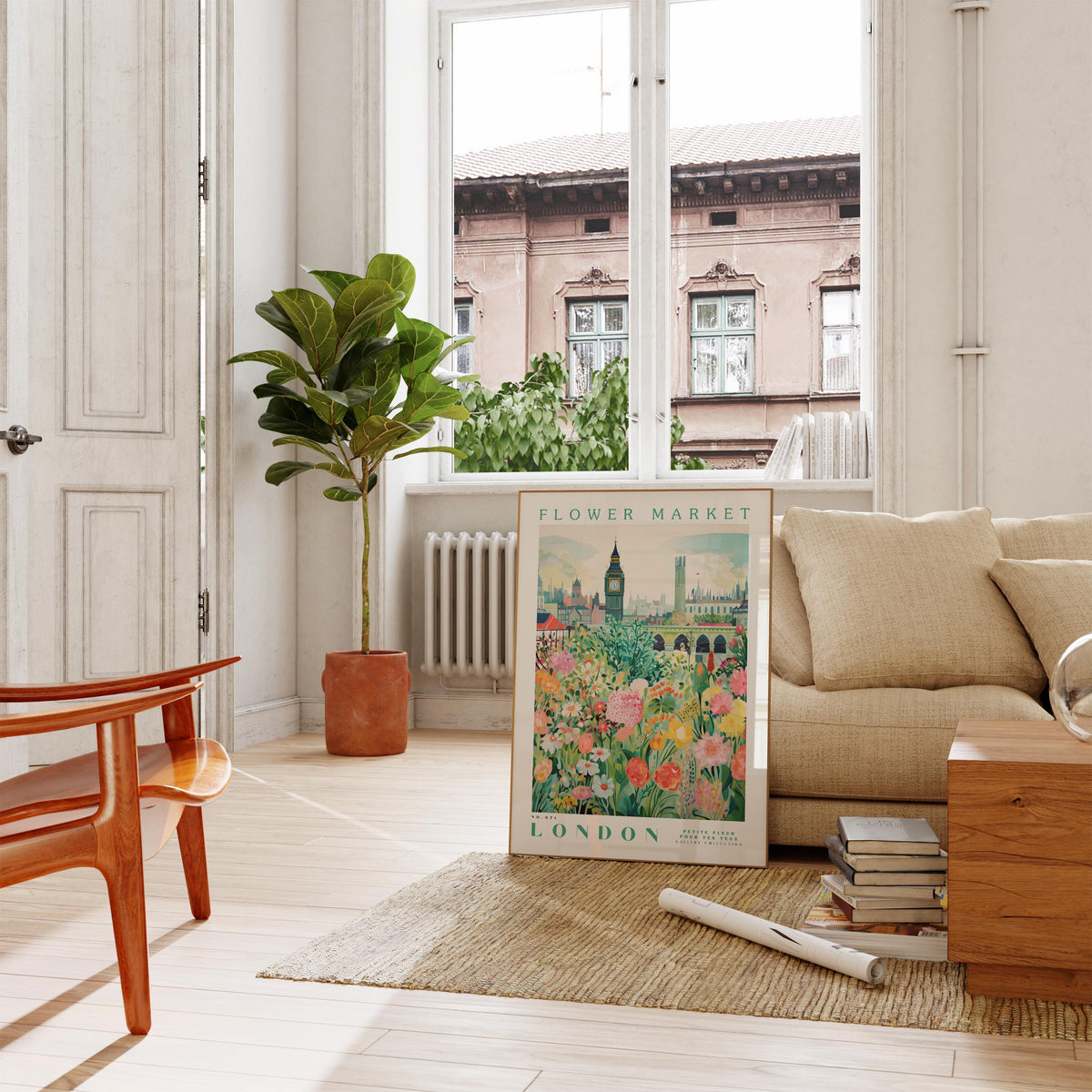 London Flower Poster