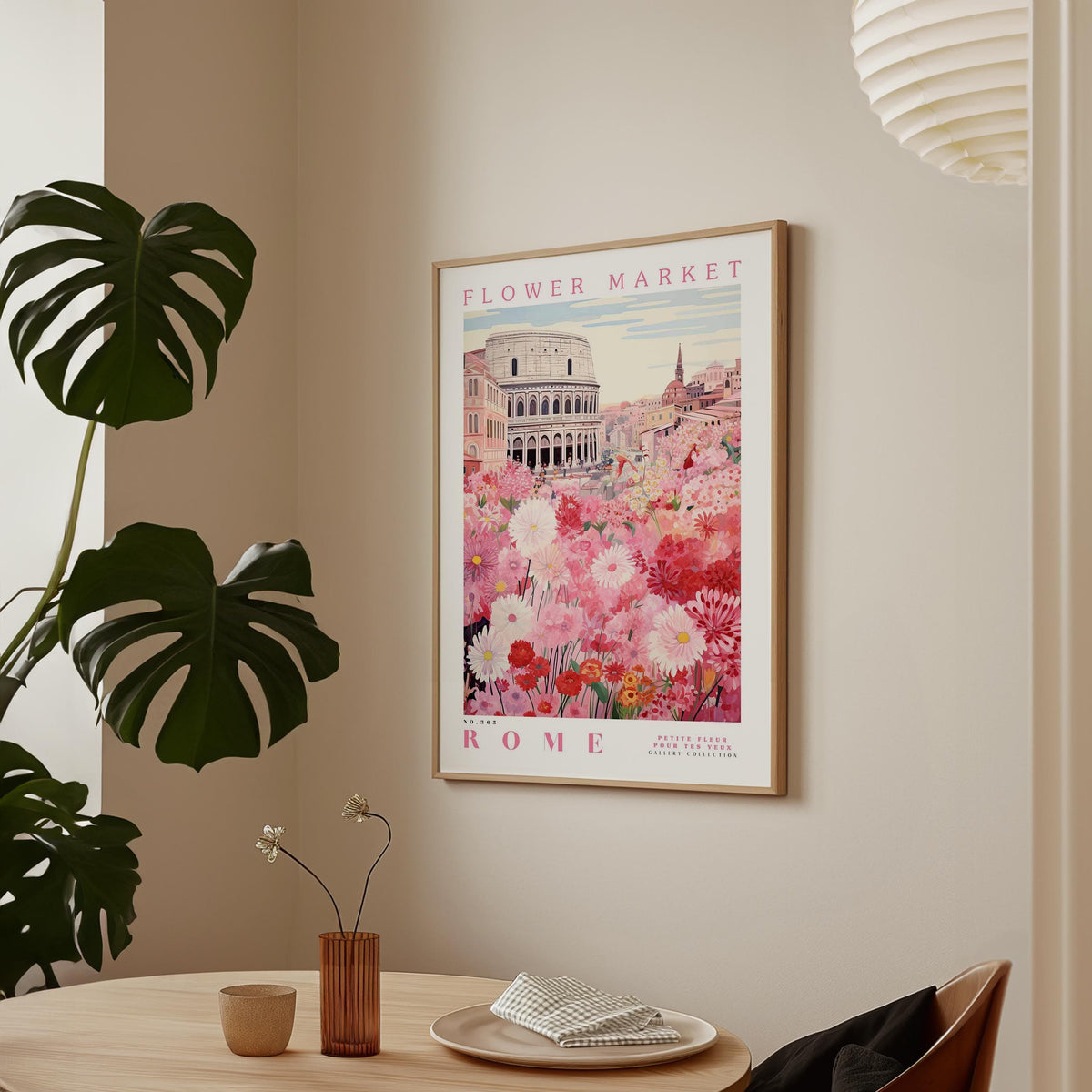 Rome Flower Poster