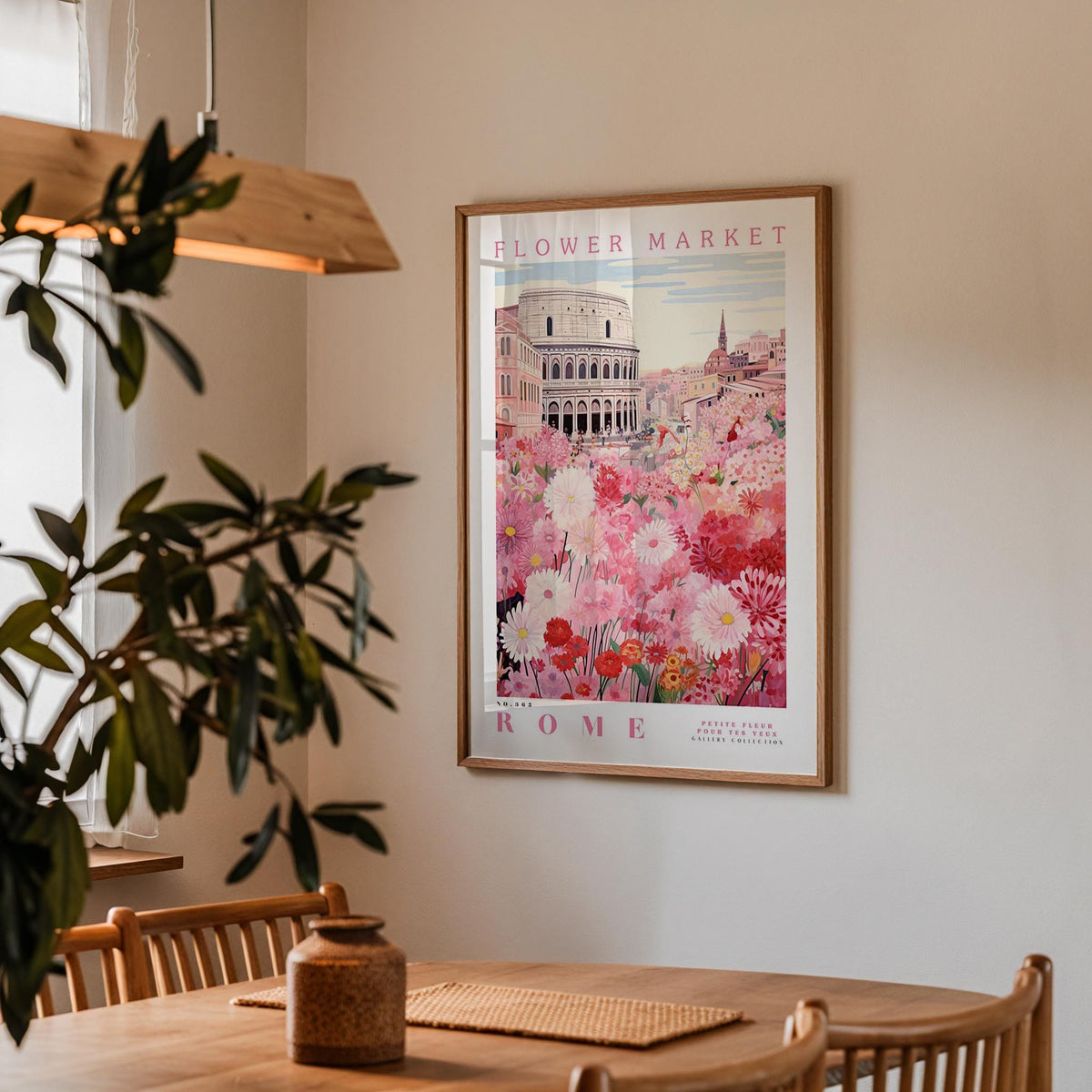 Rome Flower Poster