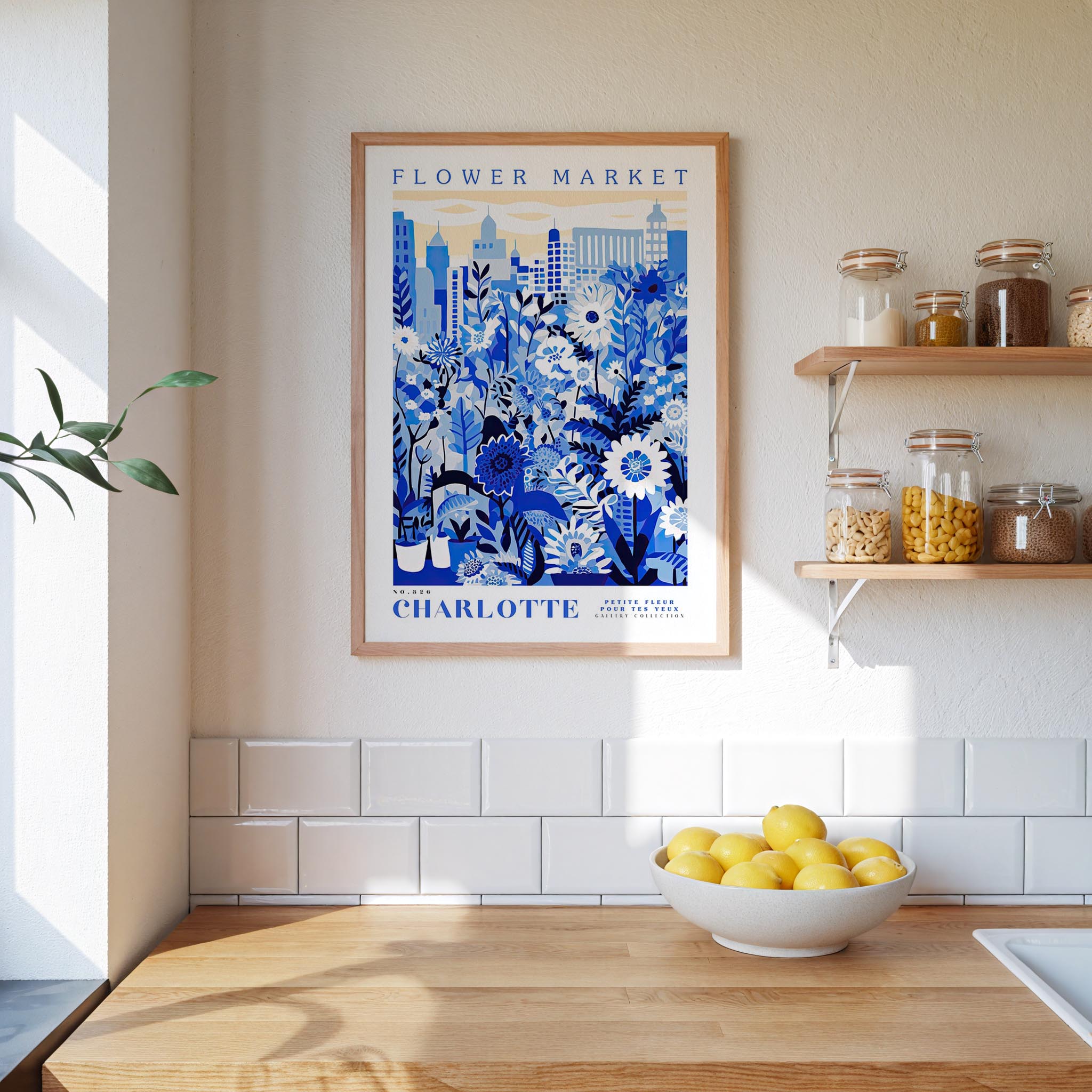 Charlotte Flower Market Poster