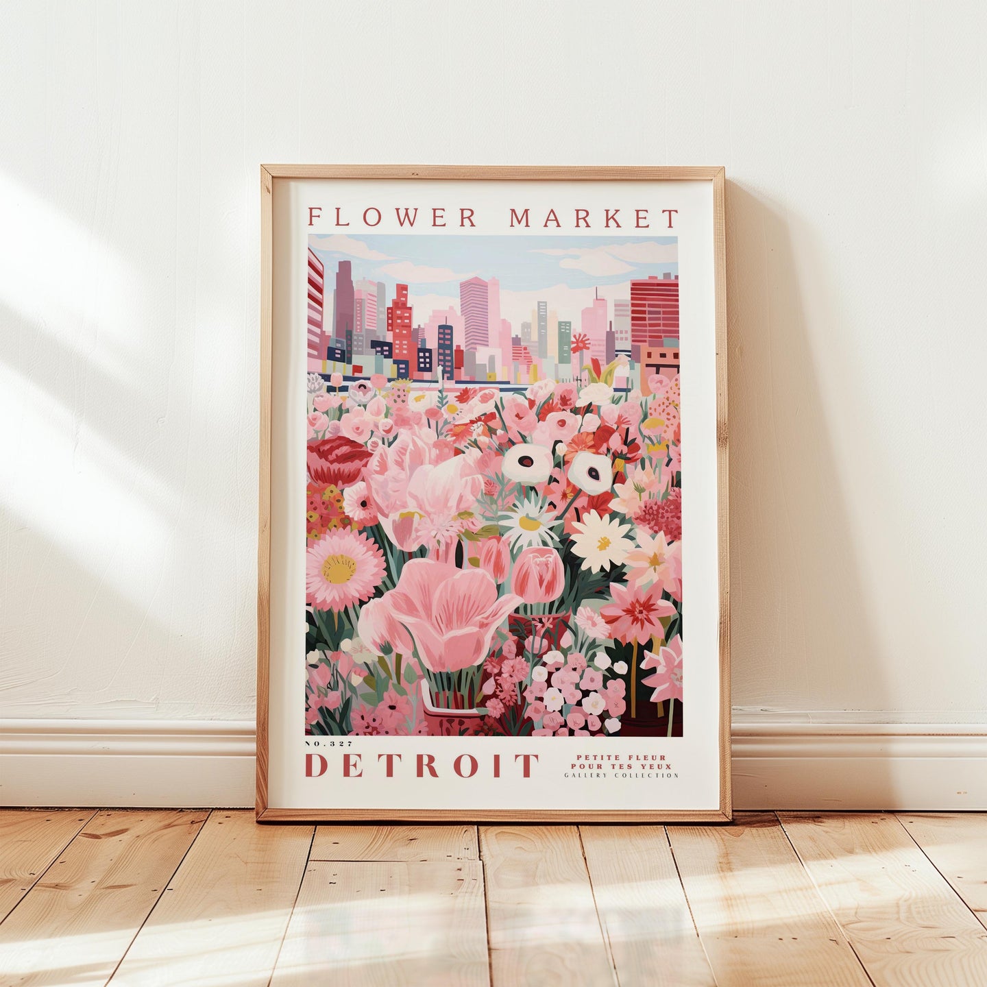 Detroit Flower Market Poster