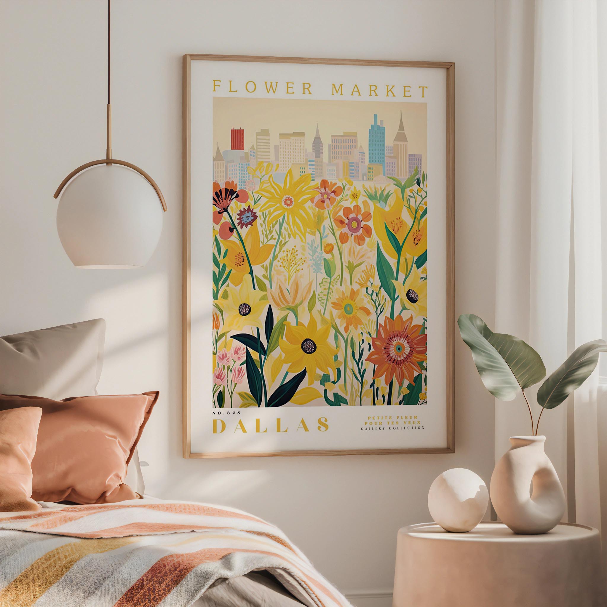 Dallas Flower Market Poster