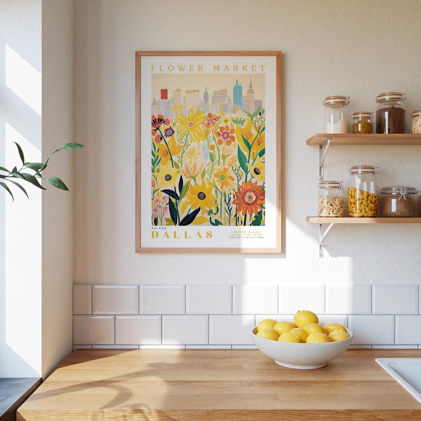 Dallas Flower Market Poster