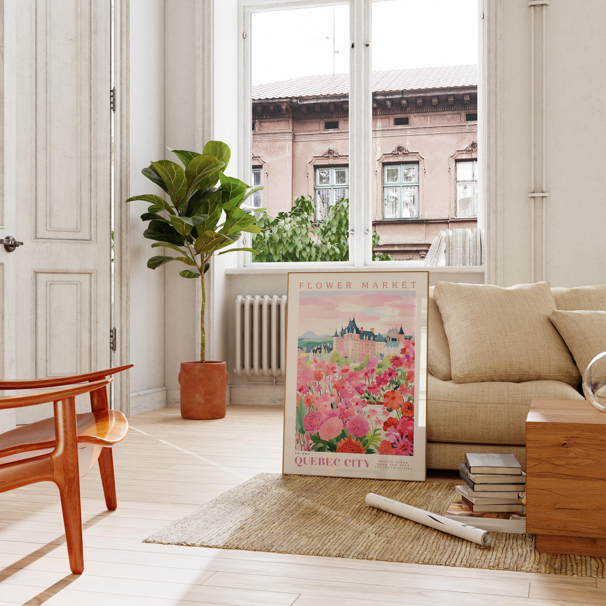 Quebec Flower Poster