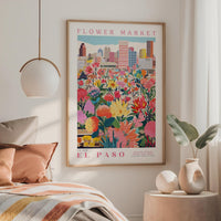 El Paso Flower Market Poster