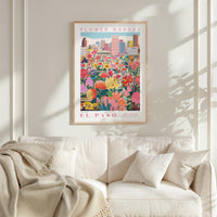 El Paso Flower Market Poster